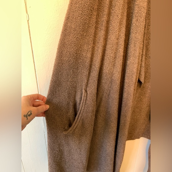 Barefoot Dreams Cozychic Lite Island Wrap Cardigan Style 903 Pockets Brown 2X - Picture 6 of 10